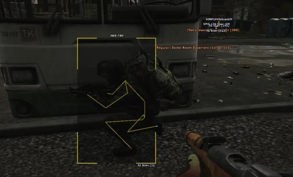 Escape from Tarkov weapons laid out for a PMC loadout comparison